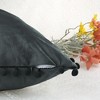 Unique Bargains Farmhouse Bedroom Decorative Velvet Pompoms Fringe Throw Pillow Covers 2 Pcs - 4 of 4
