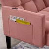 NicBex 75.5" Velvet Futon Sofa Bed,Convertible Couch with Adjustable Backrest,Side Pockets,USB Port,Sleeper Couch for Living Room Apartment - 4 of 4