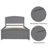 YONWAY Twin Bed Frame with Headboard, 10 Pine Wood Slats Support Wooden Platform, Under Bed Storage, Modern Bedframe, Easy Assembly - 4 of 4