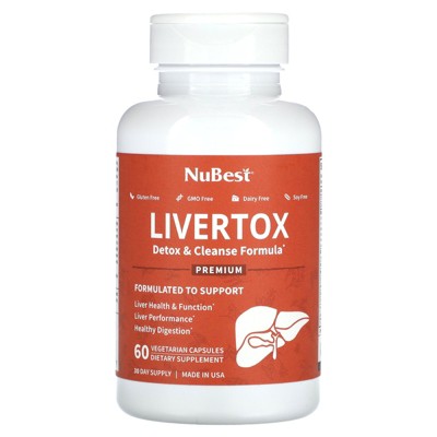 NuBest Livertox, 60 Vegetarian Capsules