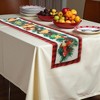 Unique Bargains Christmas Table Runner Polyester Red Yellow Green 71x14 Inch 1 Pc - 2 of 4