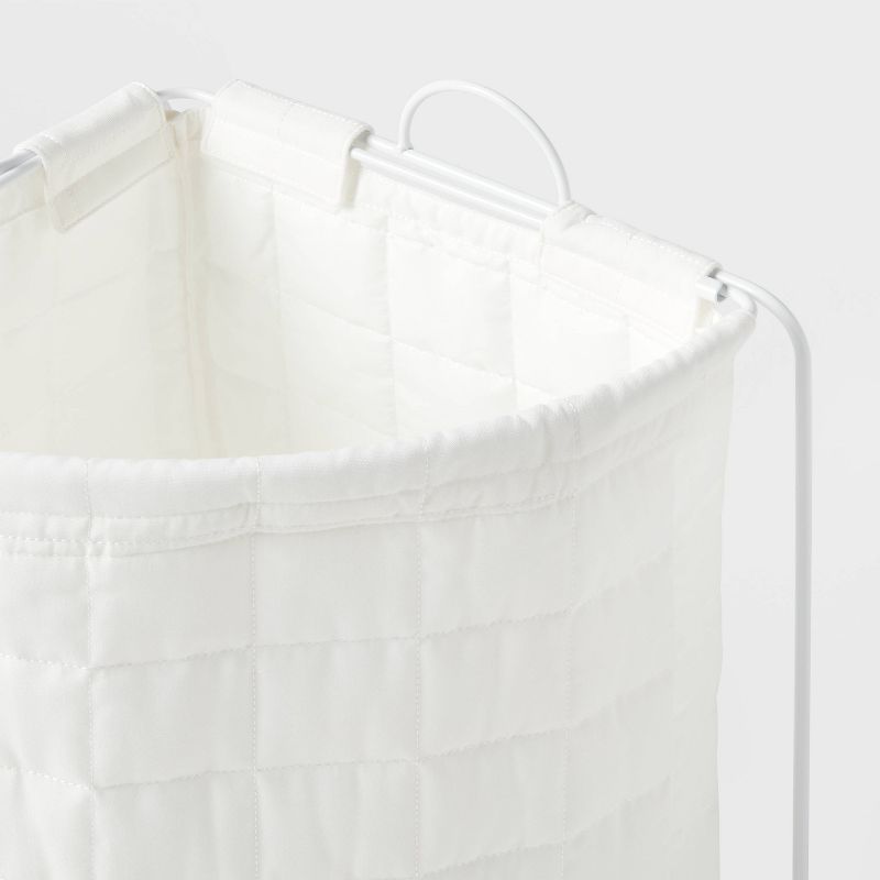 Quilted Collapsible Corner Kids&#39; Hamper White - Pillowfort&#8482;, 4 of 7