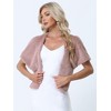 INSPIRE CHIC Women's Retro Winter Bridal Wedding Cropped Faux Fur Shawls - 3 of 4