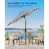 9FT Outdoor Patio Umbrella with Push Button Tilt & Crank, Market Umbrella, 8 Sturdy Ribs UV Protection for Garden Backyard Pool Deck - 4 of 4