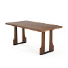 NicBex Contemporary Natural Textured Dining Table with Solid Wood Legs,Modern Rectangular Kitchen Table,Dining Room Furniture - 2 of 4