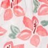 Carter's Just One You® Baby Girls' Tropical Floral - Green/White/Pink - 2 of 3