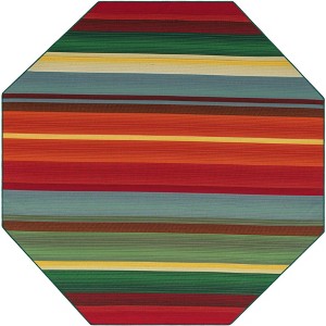 Unique Loom    Outdoor Modern Jaco Area Rug - 1 of 4