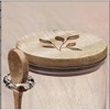 MaseiKar Glass Storage Jar with Wooden Lid & Spoon，Kitchen Canister for Coffee, Tea, Sugar，Kitchen Storage Glass Jar - 3 of 4