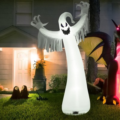 Costway 12ft Inflatable Halloween Blow Up Ghost Decoration W/ Built-in ...