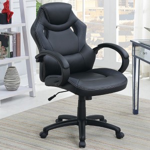SKRAN Adjustable Height Office Chair, Ergonomic Computer Chair, with 5-Wheel Base, Plush Cushioned Seat and Back for Home Office - 1 of 4