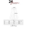 24seven Comfort Apparel A Line Elastic Waist Knee Length Plus size Skirt - 4 of 4