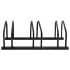 vidaXL Bike Rack for 3 Bikes Black Steel - 2 of 4