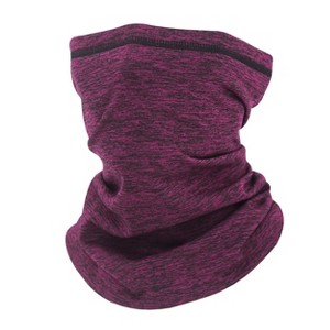 Anna-Kaci Winter Neck Warmer Gaiter Fleece Windproof Face Mask Neck Cover Cold Weather Outdoor Scarf for Men Women - 1 of 4