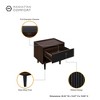 GDFStudio Duane Mid-Century Modern Fluted Nightstand with 1 Drawer and 1 Lower Shelf - 4 of 4