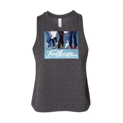 Women's Footloose Shoes Don't Matter Graphic Racerback Tank - Heather Charcoal - Small