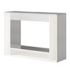 Resenkos 47" Console Table, Modern Mirrored Sofa Table Hallway Table, White - 3 of 4
