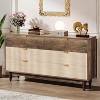 Tribesigns 6-Drawer Dresser for Bedroom, 55 Inches Farmhouse Chest of Drawers, Wood Double Dresser Organizer Cabinet for Bedroom, Closet - 2 of 4