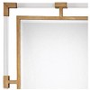 Uttermost Rectangular Vanity Accent Wall Mirror Modern Beveled Gold Iron Clear Acrylic Frame 28" Wide for Bathroom Living Room - 3 of 4