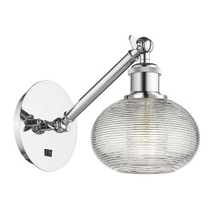 Ithaca - 1 Light Arm Adjusts Up and Down Wall Sconce In Industrial Style-7 Inches Tall and 6 Inches Wide - 1 of 1