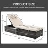 Patti 2-piece PE Rattan Outdoor Patio Chaise Lounge Chair with Reclining Adjustable Backrest and Removable Cushions, Tanning Near Me - Maison Boucle - 3 of 4