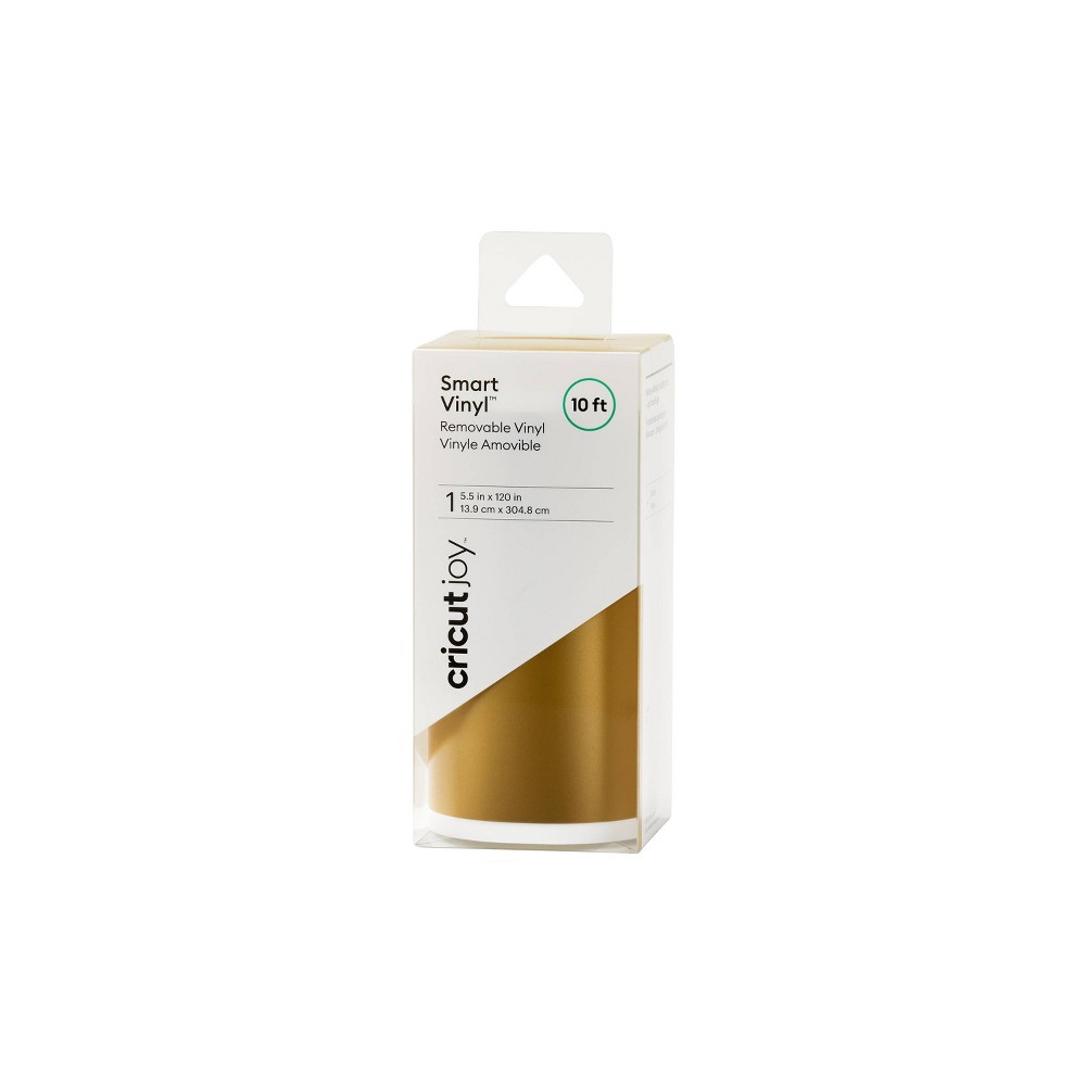 Cricut Joy 10' Removable Smart Vinyl - Gold: Craft Cutting Material, Compatible with All Cricut Machines, 5.5" Width