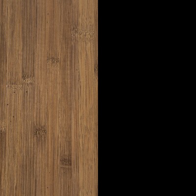 Rustic Bamboo and Metal Rectangular Coffee Table with Storage