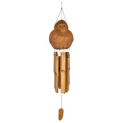 Woodstock Chimes Asli Arts® Collection, Monkey Bamboo Chime, 32'' Wind Chime CMO305