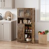 Whizmax Bathroom Cabinet, Bookcase, Freestanding Floor Storage Cabinet with Open Shelf & Doors, Kitchen Cupboard - 2 of 4