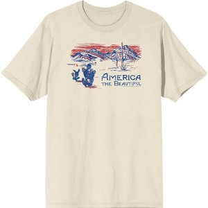 Americana America The Beautiful Men's Short Sleeve Tee - 1 of 2