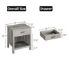 Modern Versatile Nightstand Beside End Table for Bedroom Nursery Living Room, End Table with Storage Drawer, Easy Assembly - 2 of 4