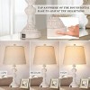 23''Resin Table Lamp With 3-Way Dimmable For Living Room Set Of 2,French Country Style Table Lamps With 2 USB Charging Ports-The Pop Home - 3 of 4