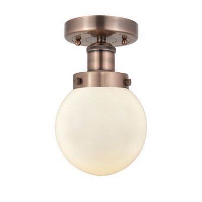 Beacon - 1 Light Semi-Flush Mount In Industrial Style-8.25 Inches Tall and 6.5 Inches Wide