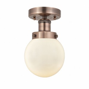 Beacon - 1 Light Semi-Flush Mount In Industrial Style-8.25 Inches Tall and 6.5 Inches Wide - 1 of 1
