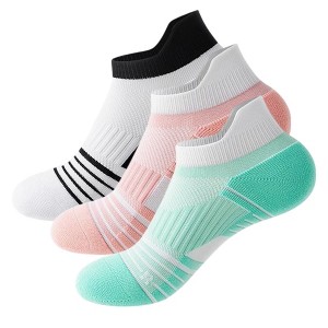 Anna-Kaci 3 Pairs Cushioned Sport Ankle Socks with Arch Support Breathable Stretch Mesh Knit Athletic Low-Cut Design - 1 of 4