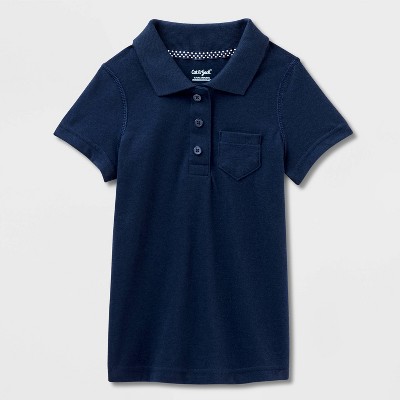 Girls' Adaptive Short Sleeve Uniform Polo Shirt - Cat & Jack™
