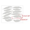 Unique Bargains Removable Feather Shape PVC Material Wall Stickers 5.31" x 1.46" 12 Pcs - 2 of 4