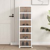 Costway 6-Tier Stackable Plastic Storage Bins Storage Bin Organizer with Lids & Doors - 2 of 4