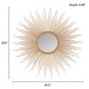 Gulches 29.5" x 29.5" Sunburst Wall Decor Mirror - 4 of 4