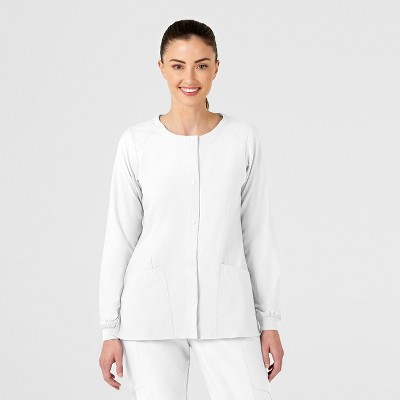 Wink W123 Women's Crew Neck Warm Up Jacket