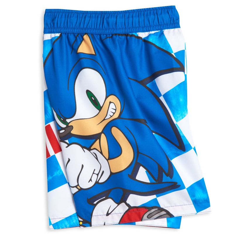 SEGA Sonic the Hedgehog Knuckles Tails Swim Trunks Bathing Suit Toddler , 4 of 8
