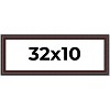 PosterPalooza | Panoramic Linear Brown Picture Frame - UV Acrylic, Foam Board Backing, Hanging Hardware - 2 of 4