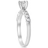 Pompeii3 1 ct TDW Round Diamond Engagement Ring 14k White Gold - 2 of 4