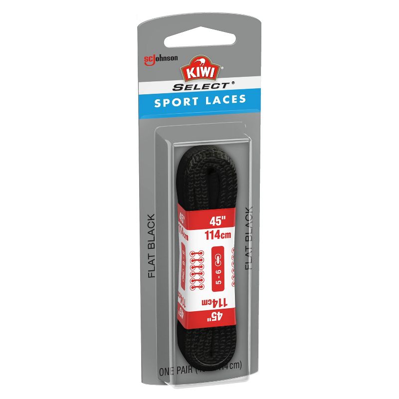 KIWI Select Sport Flat Laces - Black 45in, 5 of 6