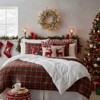 SEVOBAL Wreaths 24" Christmas Pine Wreath Pinecone Greenery Handcrafted Artificial Christmas Wreath for Festive Home Decor, Green, 24"*24"*4" - 2 of 4