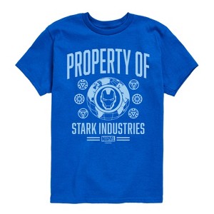 Boys' - Marvel - Iron Man Property Of Stark Industries Short Sleeve Graphic T-Shirt - 1 of 4