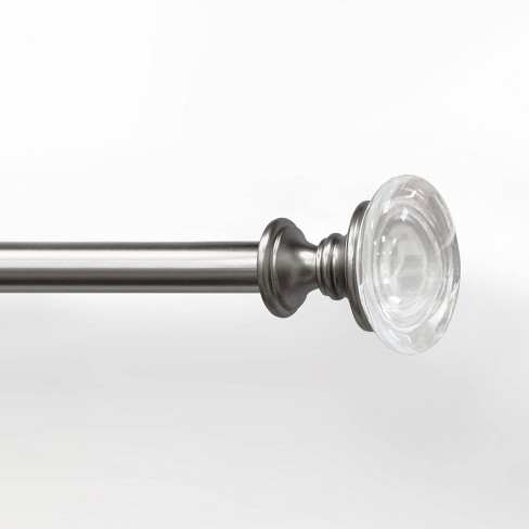 Crystal Dry Rod Set Brushed Nickel Lumi Home Furnishings Target