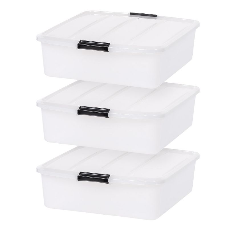 IRIS USA Plastic Under Bed Storage Containers, 1 of 8