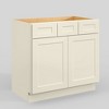 LOVMOR 21-in. D x 34.5-in. H in Plywood Vanity Sink Base Kitchen Cabinet with Drawers without Top for Kitchen, Bathroom, Living Room - 2 of 4