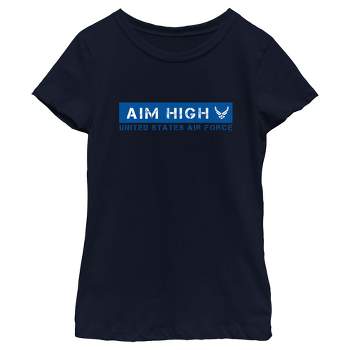 Girl's United States Air Force Aim High Logo T-Shirt