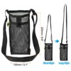 Unique Bargains Mesh Portable Adjustable Strap Water Bottle Bag for Sports - 2 of 4